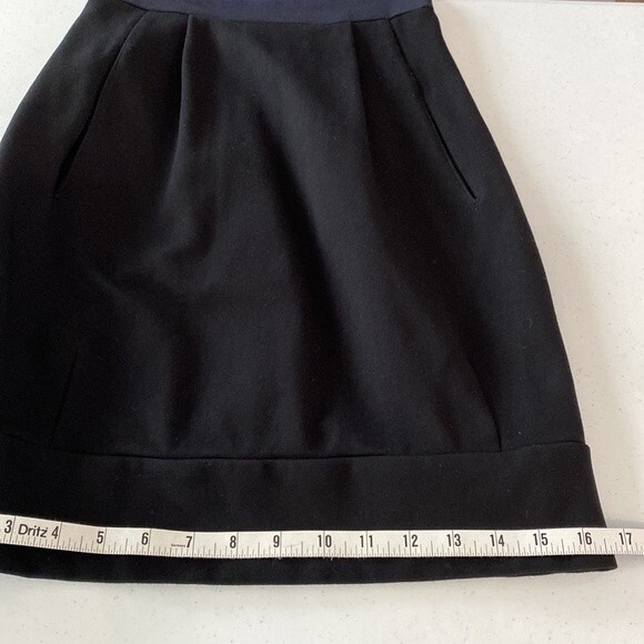 Theory Whitika Color Block Sleeveless Sheath Dress Crewneck Stretchy Pockets - Picture 15 of 16